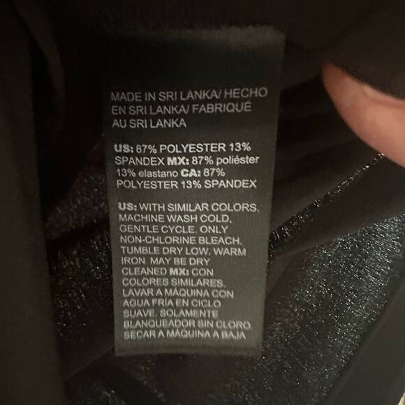 Chico’s women nylon vest black large collar zip front pockets outdoor plus size - Picture 9 of 12